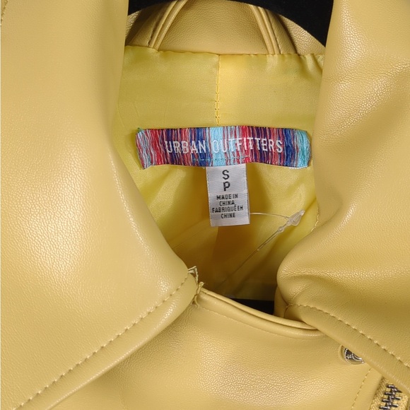 2x 👯♀️Host Pick⚡️Urban Outfitters Celeste Faux Leather Moto Jacket - Picture 7 of 16